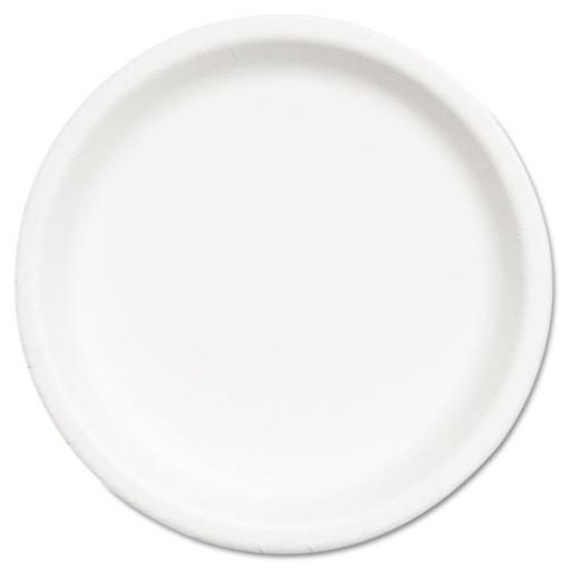 Picture of 7350008993054, Skilcraft, Paper Plates, 6" Dia, 0.5" Deep, White, 1,000/box