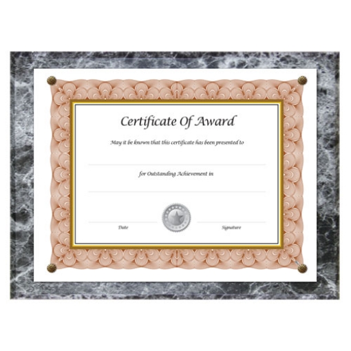 Picture of Award-A-Plaque Document Holder, Acrylic/Plastic, 10.5 x 13, Black