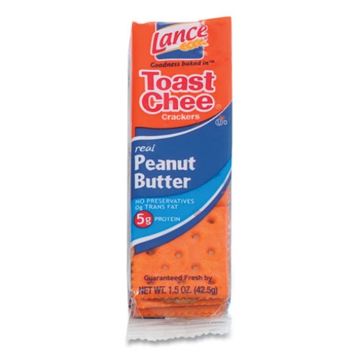 Picture of Toast Cheese Crackers, Peanut Butter, 1.5 oz Packet, 24/Box