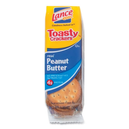 Picture of Toasty Crackers, Peanut Butter, 1.25 oz Packet, 24/Box