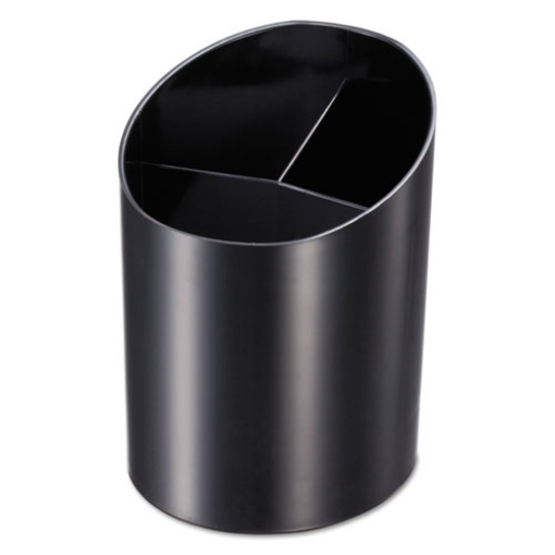 Picture of Recycled Big Pencil Cup, Plastic, 4.25 x 4.5 x 5.75, Black