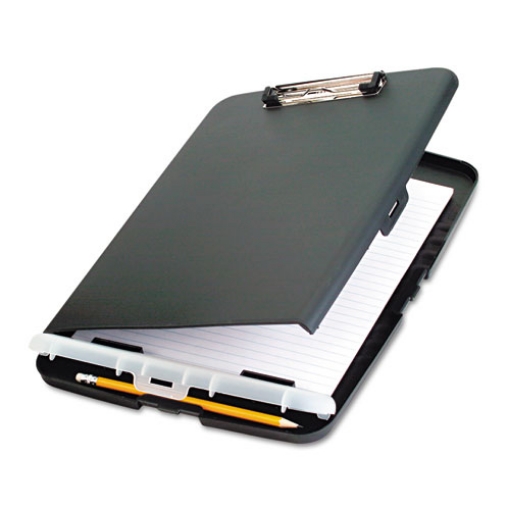 Picture of Low Profile Storage Clipboard, 0.5" Clip Capacity, Holds 8.5 x 11 Sheets, Charcoal