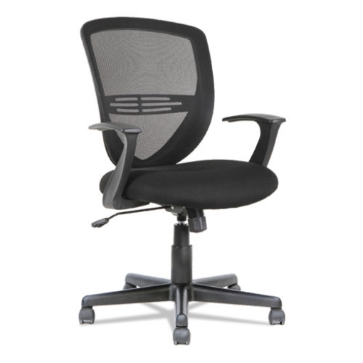 Picture of Swivel/tilt Mesh Mid-Back Task Chair, Supports Up To 250 Lb, 17.91" To 21.45" Seat Height, Black