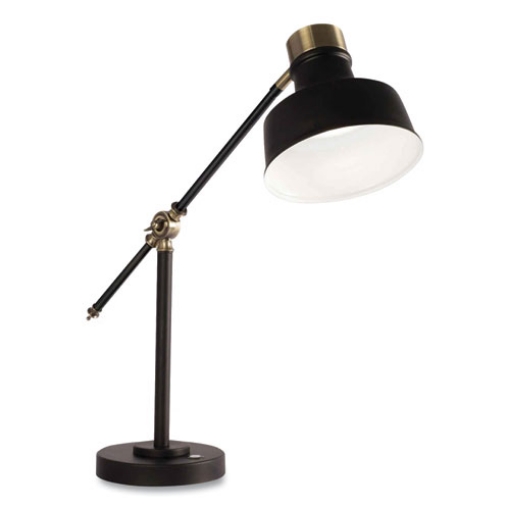 Picture of Wellness Series Balance LED Desk Lamp, 4" to 18" High, Black, Ships in 1-3 Business Days