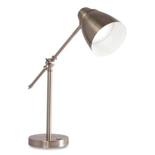 Picture of Wellness Series Harmonize LED Desk Lamp, 5" to 19" High, Silver, Ships in 1-3 Business Days