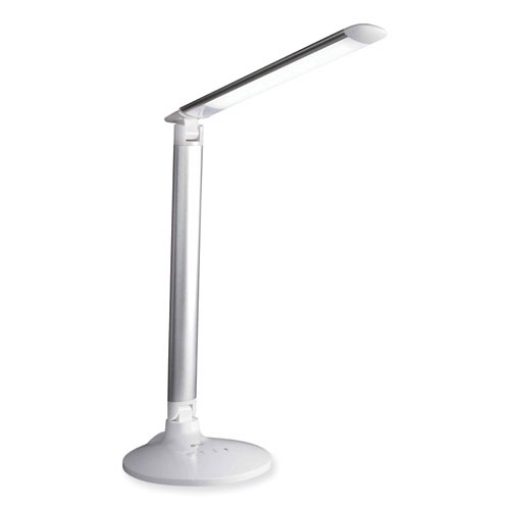 Picture of Wellness Series Command LED Desk Lamp with Voice Assistant, 17.75" to 29" High, Silver, Ships in 1-3 Business Days