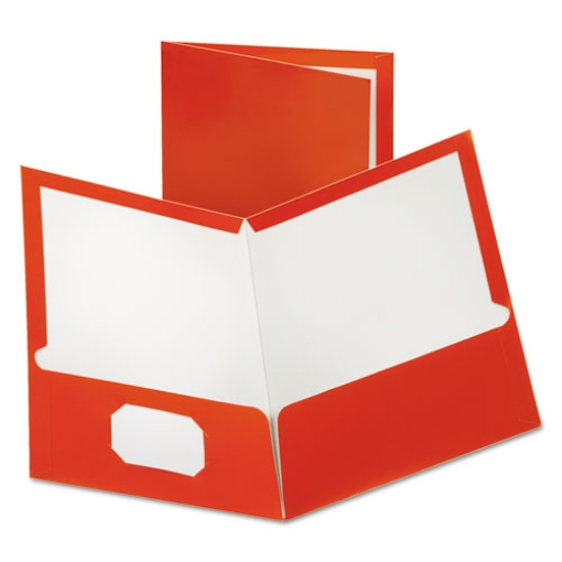 Picture of Two-Pocket Laminated Paper Folder, 100-Sheet Capacity, 11 X 8.5, Metallic Copper, 25/box