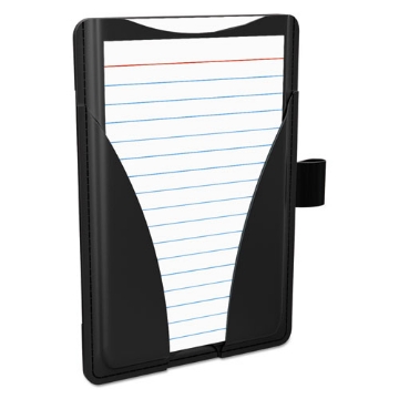 Picture of At Hand Note Card Case, Holds 25 3 X 5 Cards, 5.5 X 3.75 X 5.33, Poly, Black