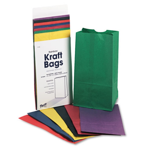 Picture of Rainbow Bags, 6" X 11", Assorted Bright, 28/pack