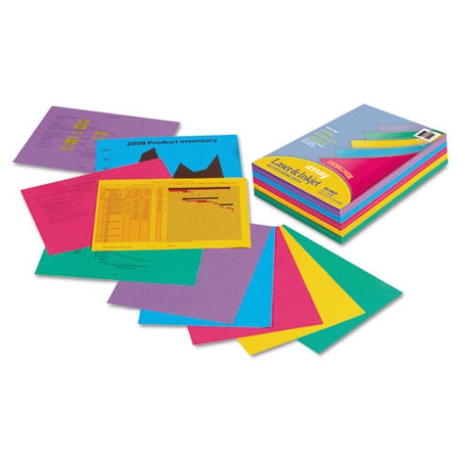 Picture of Array Colored Bond Paper, 24 lb Bond Weight, 8.5 x 11, Assorted Designer Colors, 500/Ream