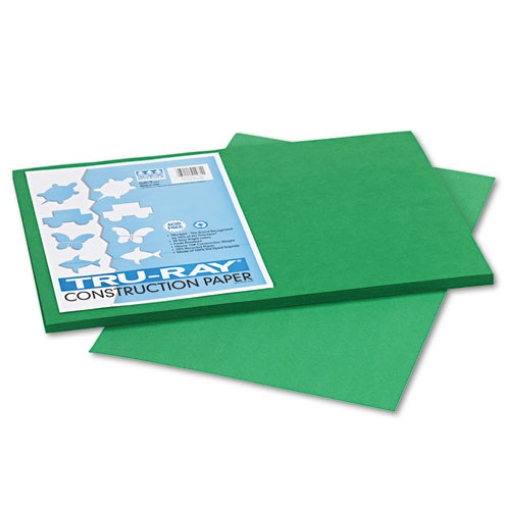 Picture of Tru-Ray Construction Paper, 76 lb Text Weight, 12 x 18, Holiday Green, 50/Pack