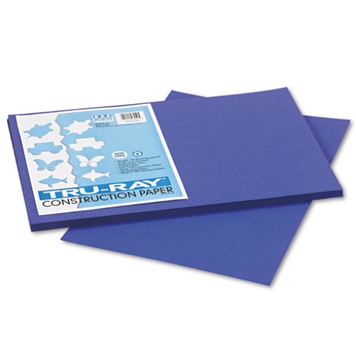 Picture of Tru-Ray Construction Paper, 76 lb Text Weight, 12 x 18, Royal Blue, 50/Pack