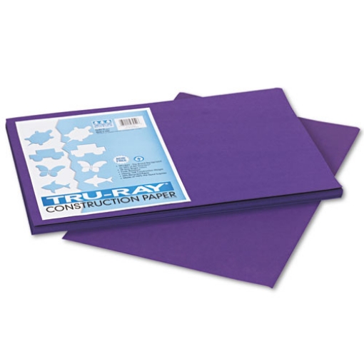 Picture of Tru-Ray Construction Paper, 76 lb Text Weight, 12 x 18, Purple, 50/Pack