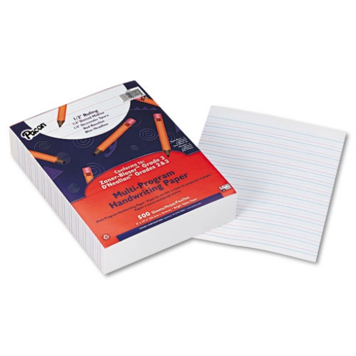 Picture of Multi-Program Handwriting Paper, 16 Lb, 1/2" Short Rule, One-Sided, 8 X 10.5, 500/pack