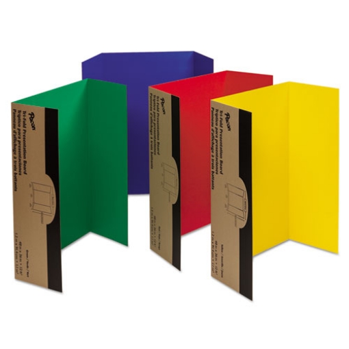 Picture of Spotlight Corrugated Presentation Display Boards, 48 X 36, Blue, Green, Red, Yellow, 4/carton