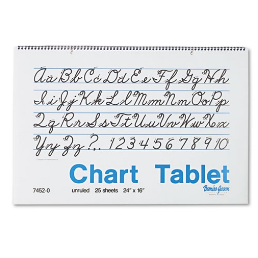 Picture of Chart Tablets, Unruled, 24 x 16, White, 25 Sheets