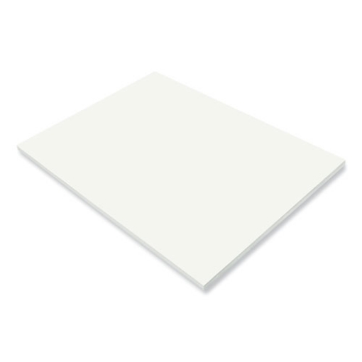 Picture of SunWorks Construction Paper, 50 lb Text Weight, 18 x 24, White, 50/Pack