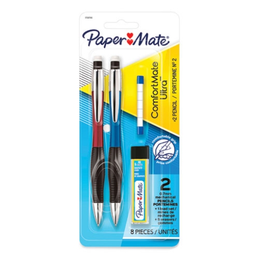 Picture of ComfortMate Ultra Pencil Starter Set, 0.7 mm, HB (#2), Black Lead, Assorted Barrel Colors, 2/Pack