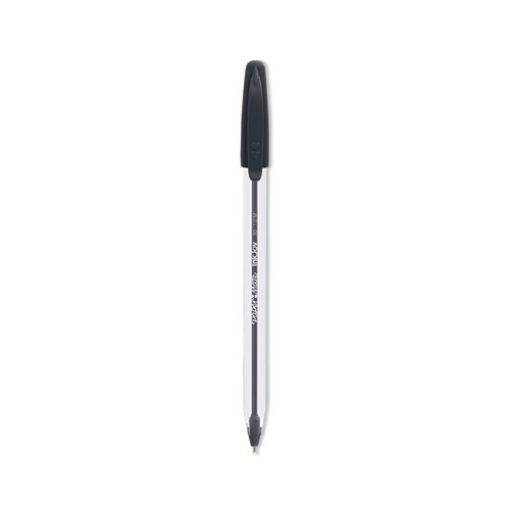 Picture of Inkjoy 50st Ballpoint Pen, Stick, Medium 1 Mm, Black Ink, Clear Barrel, Dozen