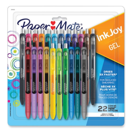 Picture of Inkjoy Gel Pen, Retractable, Medium 0.7 Mm, Assorted Ink And Barrel Colors, 22/pack