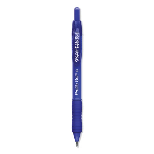 Picture of Profile Gel Pen, Retractable, Medium 0.7 Mm, Blue Ink, Translucent Blue Barrel, 36/pack