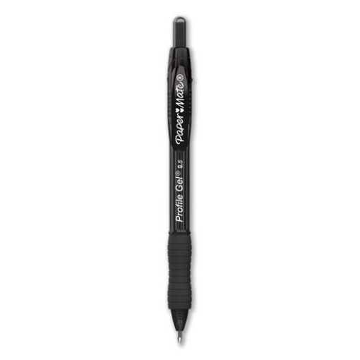 Picture of Profile Gel Pen, Retractable, Fine 0.5 Mm, Black Ink, Translucent Black Barrel, 36/pack