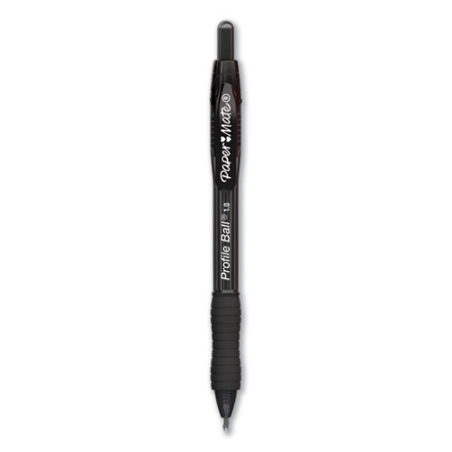 Picture of Profile Ballpoint Pen, Retractable, Medium 1 Mm, Black Ink, Translucent Black Barrel, 36/pack