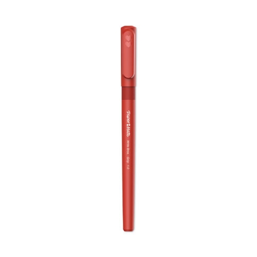 Picture of Write Bros. Grip Ballpoint Pen, Stick, Medium 1 Mm, Red Ink, Red Barrel, Dozen