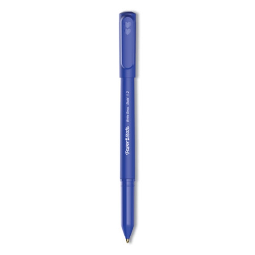 Picture of Write Bros. Ballpoint Pen, Stick, Bold 1.2 Mm, Blue Ink, Blue Barrel, Dozen