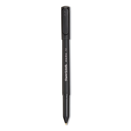 Picture of Write Bros. Ballpoint Pen, Stick, Medium 1 Mm, Black Ink, Black Barrel, Dozen