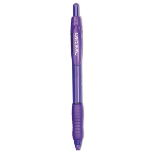 Picture of Profile Ballpoint Pen, Retractable, Bold 1.4 mm, Purple Ink, Translucent Purple Barrel, Dozen