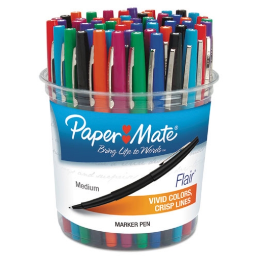 Picture of Point Guard Flair Felt Tip Porous Point Pen, Stick, Bold 1.4 Mm, Assorted Ink And Barrel Colors, 48/pack