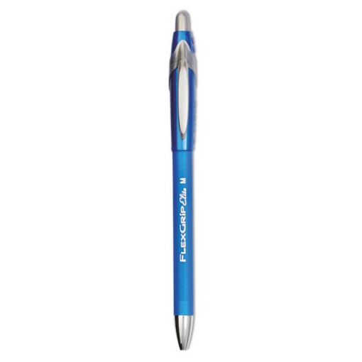 Picture of Flexgrip Elite Ballpoint Pen, Retractable, Medium 1 Mm, Blue Ink, Blue Barrel, Dozen