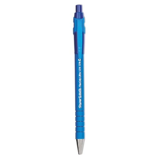 Picture of FlexGrip Ultra Recycled Ballpoint Pen, Retractable, Medium 1 mm, Blue Ink, Blue Barrel, Dozen