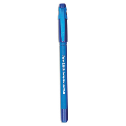 Picture of FlexGrip Ultra Recycled Ballpoint Pen, Stick, Medium 1 mm, Blue Ink, Blue Barrel, Dozen