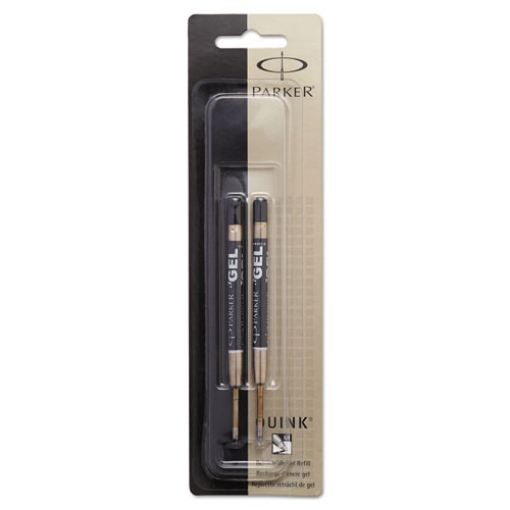 Picture of Refill For Parker Retractable Gel Ink Roller Ball Pens, Medium Conical Tip, Black Ink, 2/pack