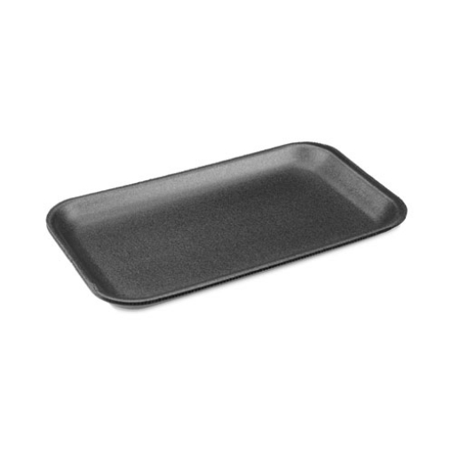 Picture of Meat Tray, #17S, 8.3 x 4.8 x 0.65, Black, Foam, 1,000/Carton