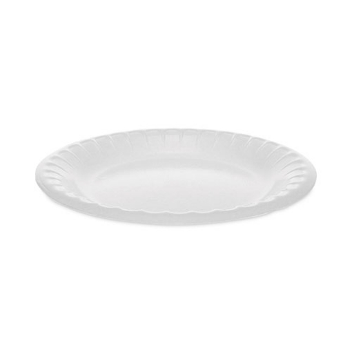 Picture of Placesetter Deluxe Laminated Foam Dinnerware, Plate, 6" dia, White, 1,000/Carton