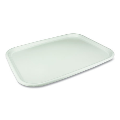 Picture of Laminated Foam Serving Tray, 1-Compartment, 18 x 14 x 0.91, White, 100/Carton