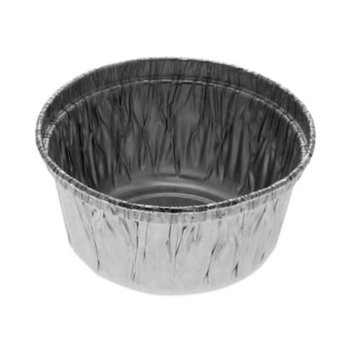 Picture of Aluminum Take-Out Container, 4 oz, 2.94" Diameter x 1.66"h, Silver, 1,000/Carton