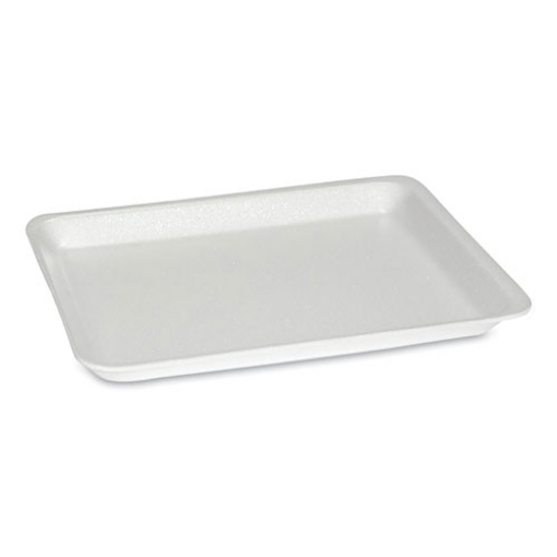 Picture of Supermarket Tray, #8S, 10.5 x 8.25 x 0.7, White, Foam, 500/Carton