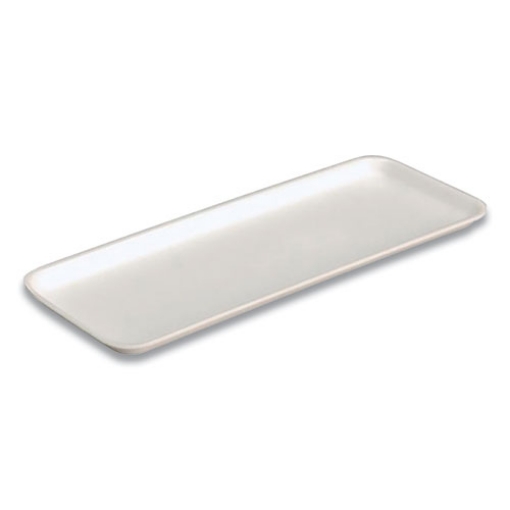 Picture of Supermarket Tray, #10S, 10.9 x 5.9 x 0.7, White, Foam, 500/Carton