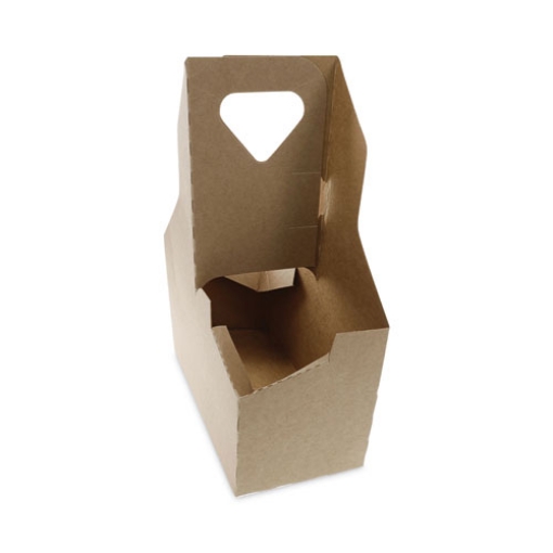 Picture of Paperboard Cup Carrier, Up to 44 oz, Two to Four Cups, Natural, 250/Carton