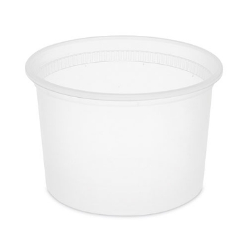 Picture of Newspring DELItainer Microwavable Container, 64 oz, 4.5 x 4.5 x 6.35, Natural, Plastic, 120/Carton