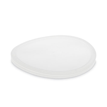 Picture of Newspring DELItainer Microwavable Container Lid, 6.45" Diameter x 0.45" h, Translucent, Plastic, 120/Carton