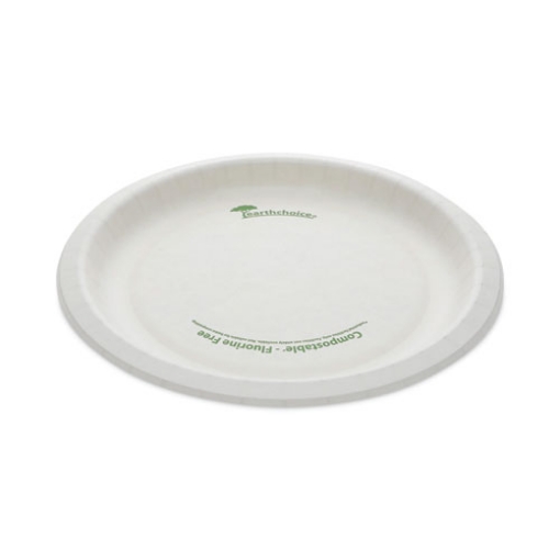 Picture of Earthchoice Pressware Compostable Dinnerware, Plate, 9" Dia, White, 450/carton