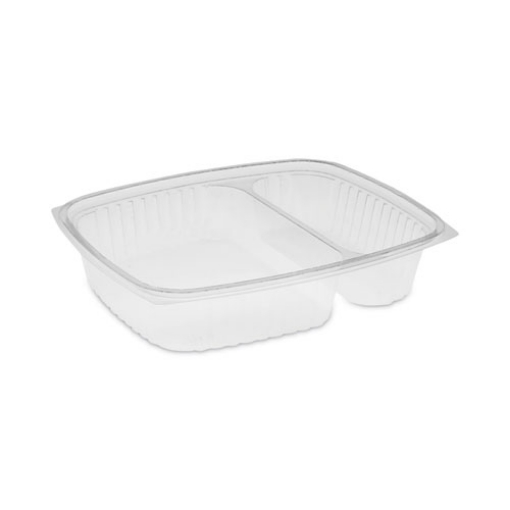 Picture of Showcase Deli Container, Base Only, 2-Compartment, 10 oz; 23 oz, 9 x 7.4 x 1.5, Clear, Plastic, 220/Carton