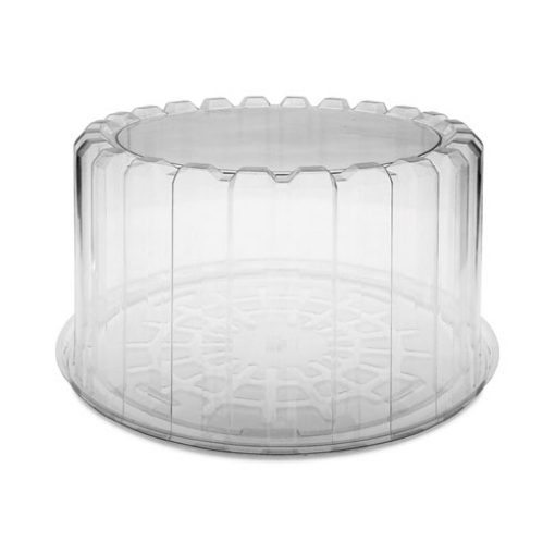 Picture of Plastic Cake Container, Deep 8" Cake Container, 9.25" Diameter x 5"h, Clear, 100/Carton