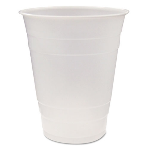 Picture of Translucent Drink Cups, 16 oz, Clear, 80/Pack, 12 Packs/Carton