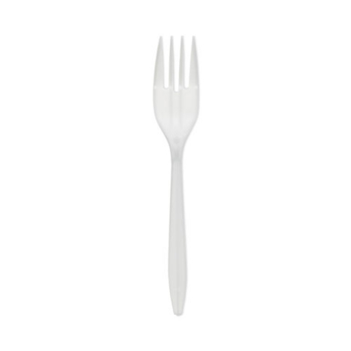 Picture of Fieldware Cutlery, Fork, Mediumweight, White, 1,000/Carton